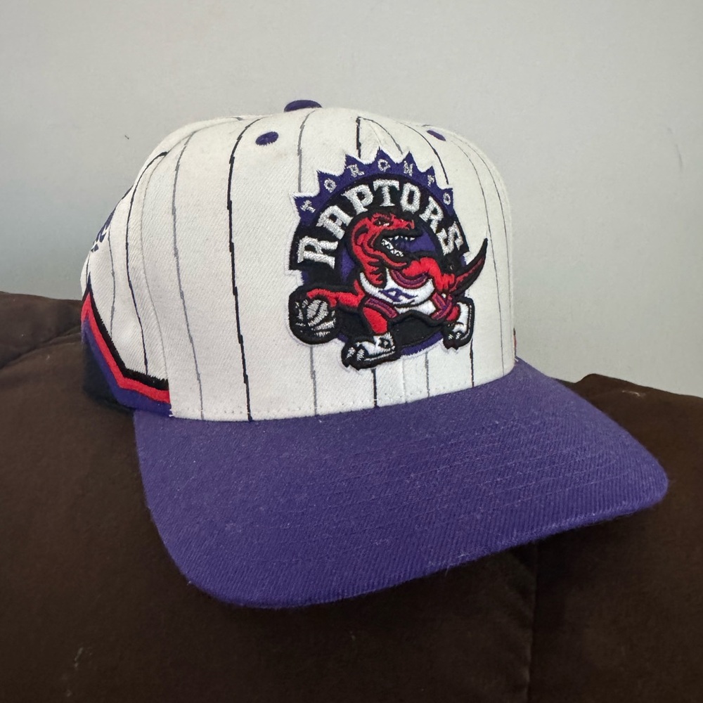 Mitchell & Ness Raptors Purple and White Hat